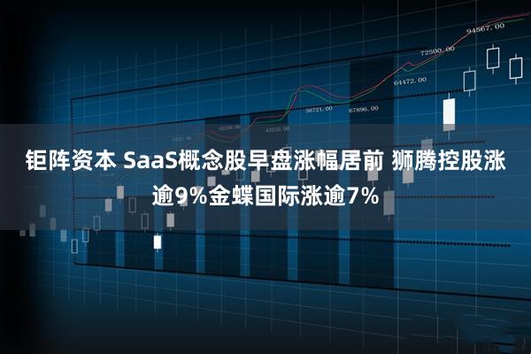 钜阵资本 SaaS概念股早盘涨幅居前 狮腾控股涨逾9%金蝶国际涨逾7%
